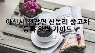아산시 선장면 신동리 중고차 등록, 완벽 가이드!